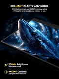 4K Oled Portable Monitor, 13.3" Uhd 3840X2160 Laptop Display, 100% Dci-P3, 500 Nits, 1Ms Response, Ultra-Slim Aluminum Design, Usb-C & Hdmi Travel Monitor For Pc, Phone, Game Console