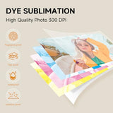 4X6 Photo Printer, Full Color Photo Printer For Phone/Laptop/Macbook, Support Wi-Fi Connection, Ar Video Printing, Thermal Dye Sublimation (10 Sheets Photo Paper Included)
