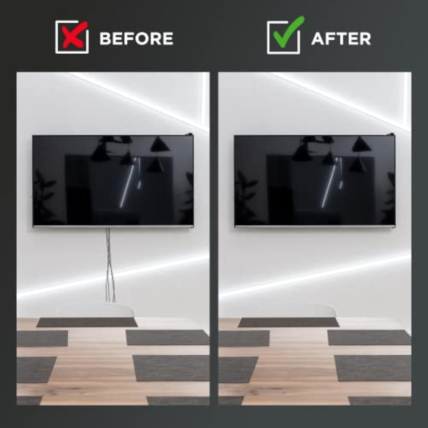 Datacomm Recessed Low Voltage Cable Plate with Recessed Power Kit - White - DATACOMM RECSSD CBL PLTE REMLDNG KT ELEC OTLT WHT (45-0021-WH-KIT)