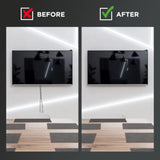 Datacomm Recessed Low Voltage Cable Plate with Recessed Power Kit - White - DATACOMM RECSSD CBL PLTE REMLDNG KT ELEC OTLT WHT (45-0021-WH-KIT)