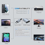 Usb C To Hdmi Adapter For Monitor, 4K Hdmi To Usb C Laptop Docking Stations Fo