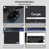 Mini 4-Key Keypad Wasd Arrow Key Keycaps Keyboard One-Handed Mechanical Gaming Keypad Programmable Usb-C Customized Keyboard For Working Or Gaming (Black, Arrow Keycaps 1)