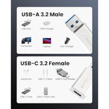 Usb To Usb C Adapter, Usb 3.2 & 10Gbps, Usb C Female To Usb Male Adapter, Supe