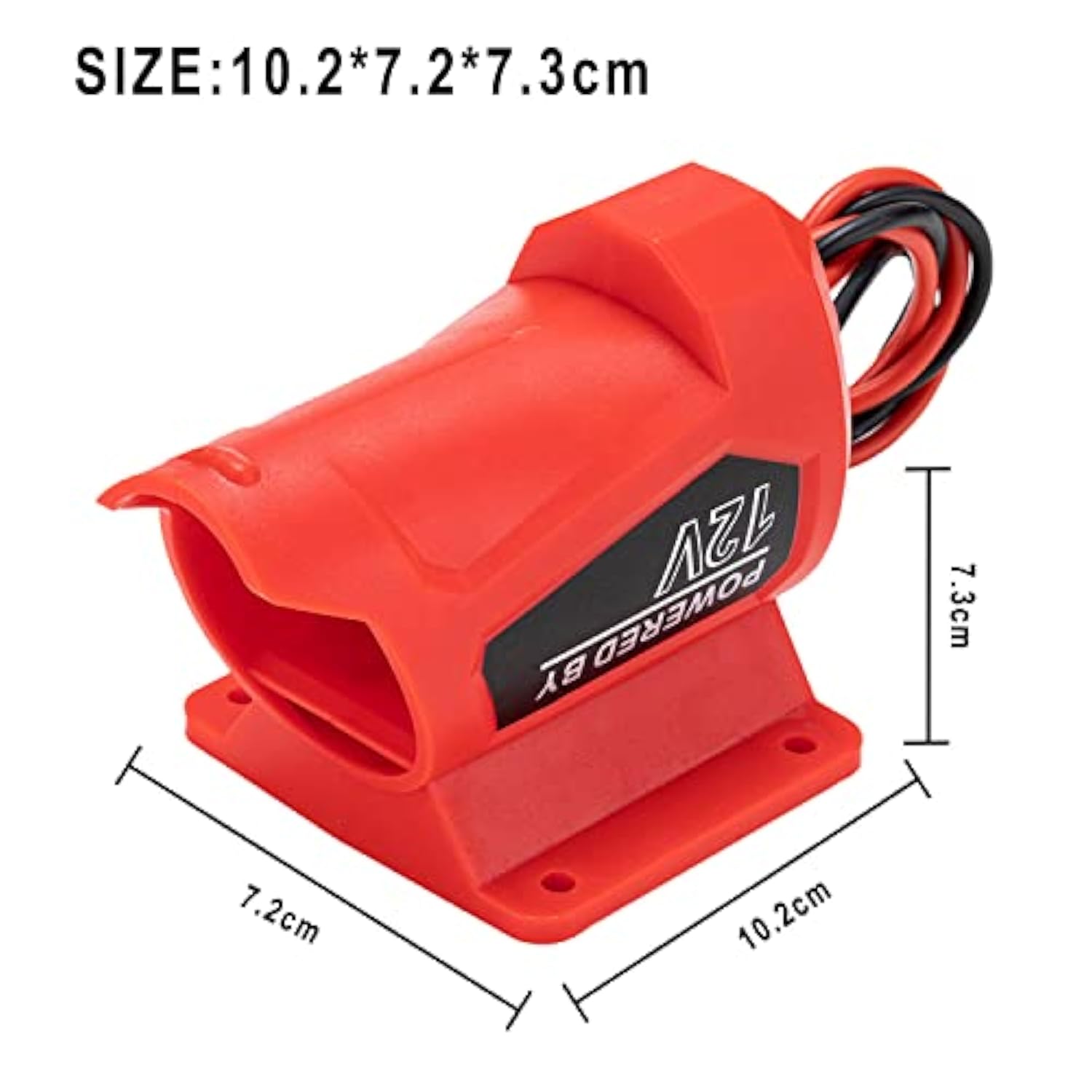 For Power Battery Adapter Wheel For Milwaukee 12V M12 Battery 14 Gauge Connector For Robotic, Diy Rc Car Toys And Rc Truck