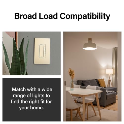 Radiant Digital Countdown Timer Rocker Light Switch, For Home Lighting Control, With Locator & Time Indicator, 60/40/20/10 Minute Settings, Rt2Laccv4, Light Almond, 1 Count
