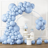Pastel Blue Balloons Different Sizes 105Pcs 5/10/12/18 Inch For Garland Arch, Light Blue Latex Balloons For Birthday Party, Baby Shower, Gender Reveal, Wedding, Anniversary Party Decorations