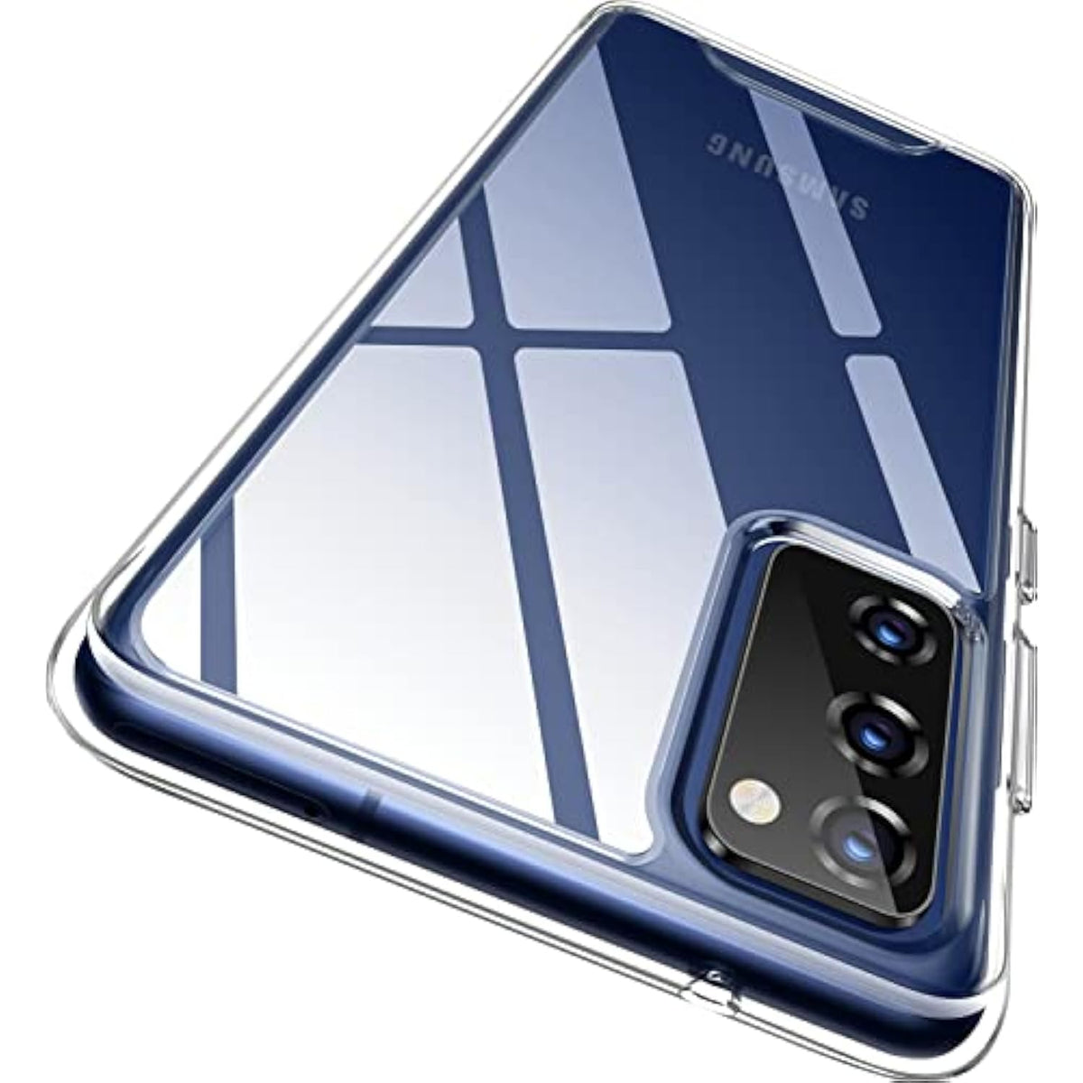 For Samsung Galaxy S20 Fe 5G Case, Crystal Clear Designed Shockproof Protection Phone Case, Transparent Hard Pc Back Flexible Tpu Sleek Light And Durable Cover For Galaxy S20 Fe