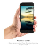 ZAGG InvisibleShield Glass+ Screen Protector or for iPhone SE (3rd/2nd Gen), 8, 7, 6s, 6 – Extreme Impact & Scratch Protection, Easy to Apply, Seamless Touch Sensitivity