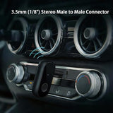4-Pole 3.5mm Male to Male Audio Jack Adapter, 3.5mm Headphone Jack Converter for Car Stereo, Gaming Headset, TV and PC, Headphone Cable 2 Pack