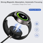 Usb C Samsung Watch Charger Magnetic Fast Charging Cable For Galaxy Watch 7/Ultra/6/6 Classic/5 Pro/5/4/3/Active2,25W Dual Usb C Fast Charger Block With 3Ft Type C Wireless Charging Dock