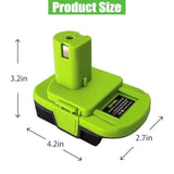 DM18RL Battery Adapter with USB for Ryobi 18V, Converts Dewalt 20V & Milwaukee M18