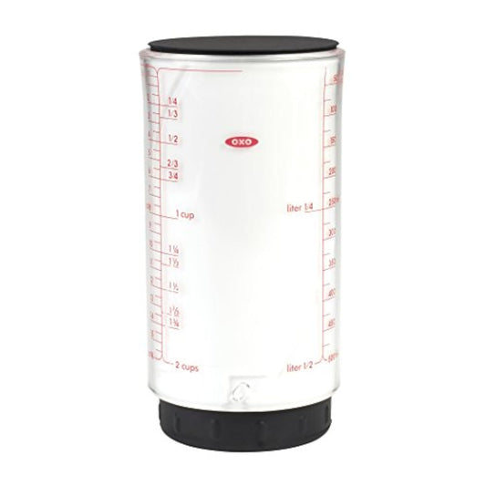 Good Grips 2 Cup Adjustable Measuring Cup, Clear/Black