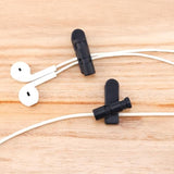 5Pcs Headphone Cable Clip, Black Headset Cord Clamps Clothing Shirt Clips Earphone Wire Accessories For Headphones Wire