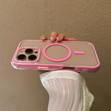 For Iphone 16 Pro Max Phone Case 6.9 Inch, Drop Protection, Compatible With Magsafe, Shockproof Soft Tpu & Hard Pc Pink