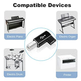 2 Pack Right Angle Usb B To Usb C Adapter, 90 Degree Type C Female To Midi Con