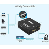 Hdmi Audio Extractor, 4K Hdmi To Hdmi Splitter 3.5Mm Aux Audio 1080P, Compatab
