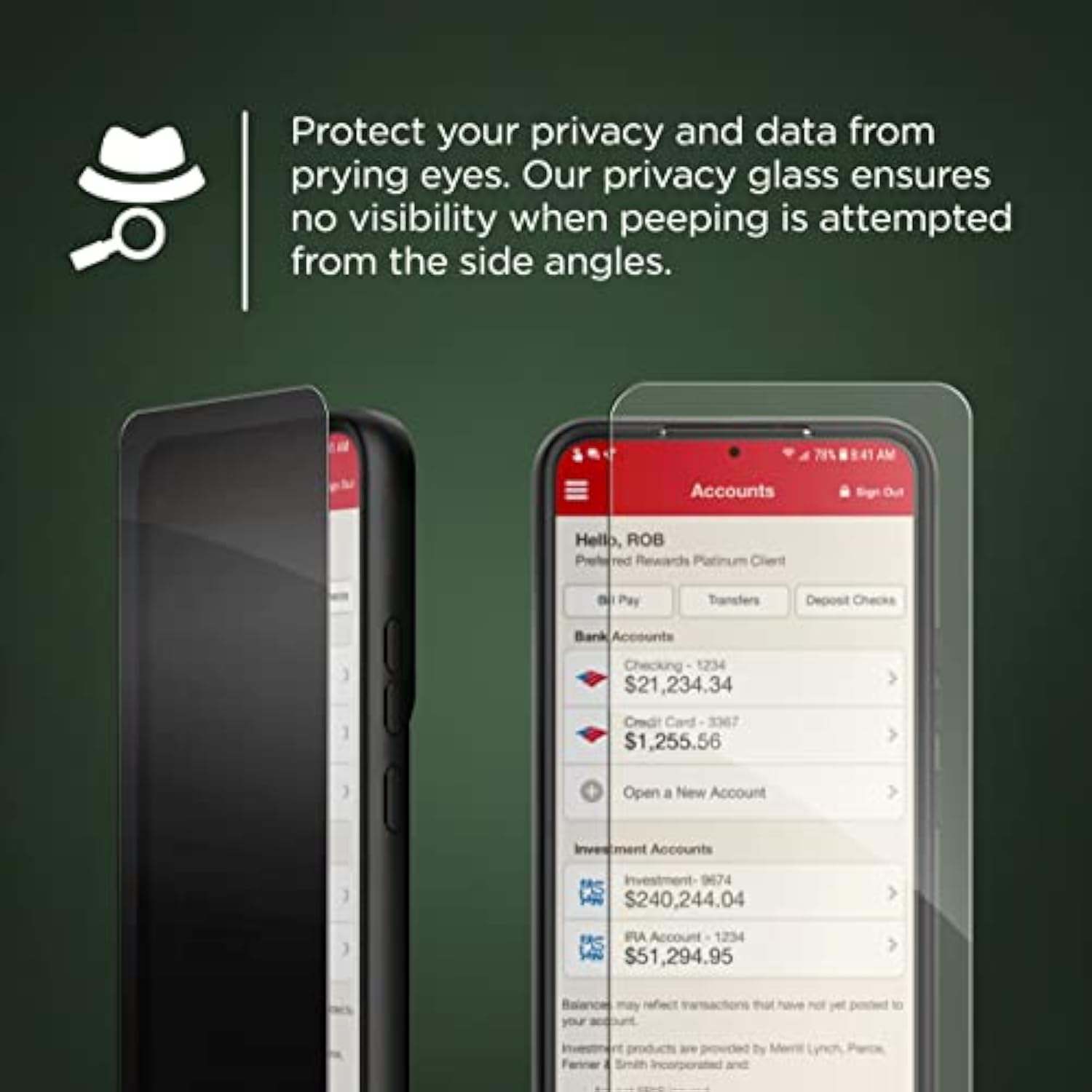 Privacy Samsung Galaxy S22 Screen Protector (Xt-8 Tempered Glass)