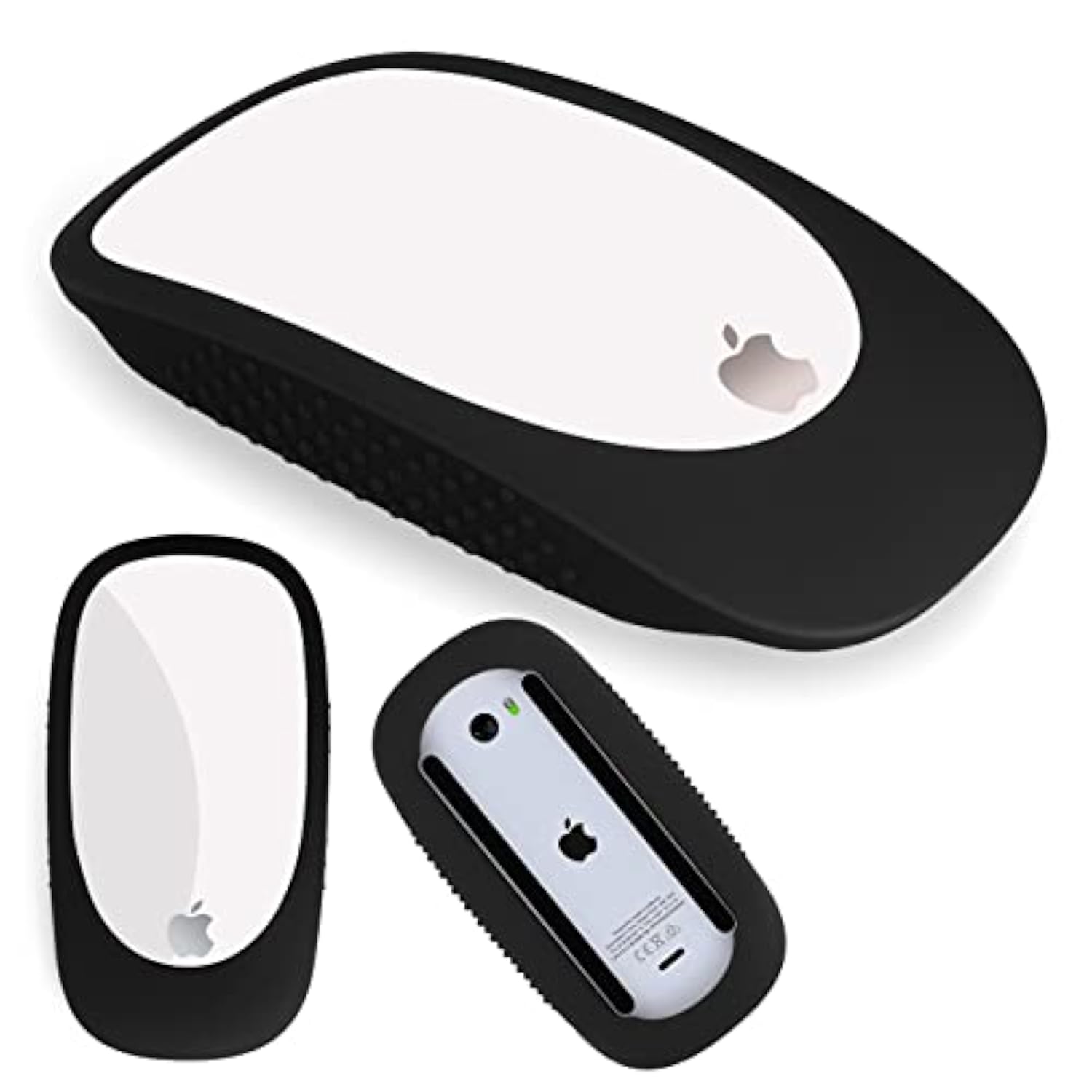 Silicone Protector For Apple Magic Mouse, Imac Magic Mouse Cover Case - Anti-Drop Protective Sleeve (Black)