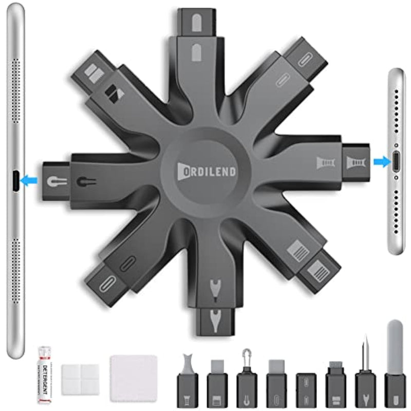 Phone Cleaning Kit,Charging Port Cleaning For Phone Ipad Watch, Repair & Restore Cleaner For Phone Speaker & Lightning Charger Cables, Snowflake Cell Phone Cleaning Kits