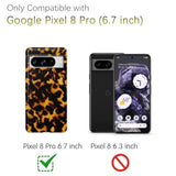 Tortoise Shell Google Pixel 8 Pro Case with Premium Quality Hard PC Back and Soft TPU Material