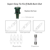 Red And Green Christmas Mini String Lights, 20Ft 100 Count Incandescent Waterproof Fairy Lights Plug In, Connectable Chr