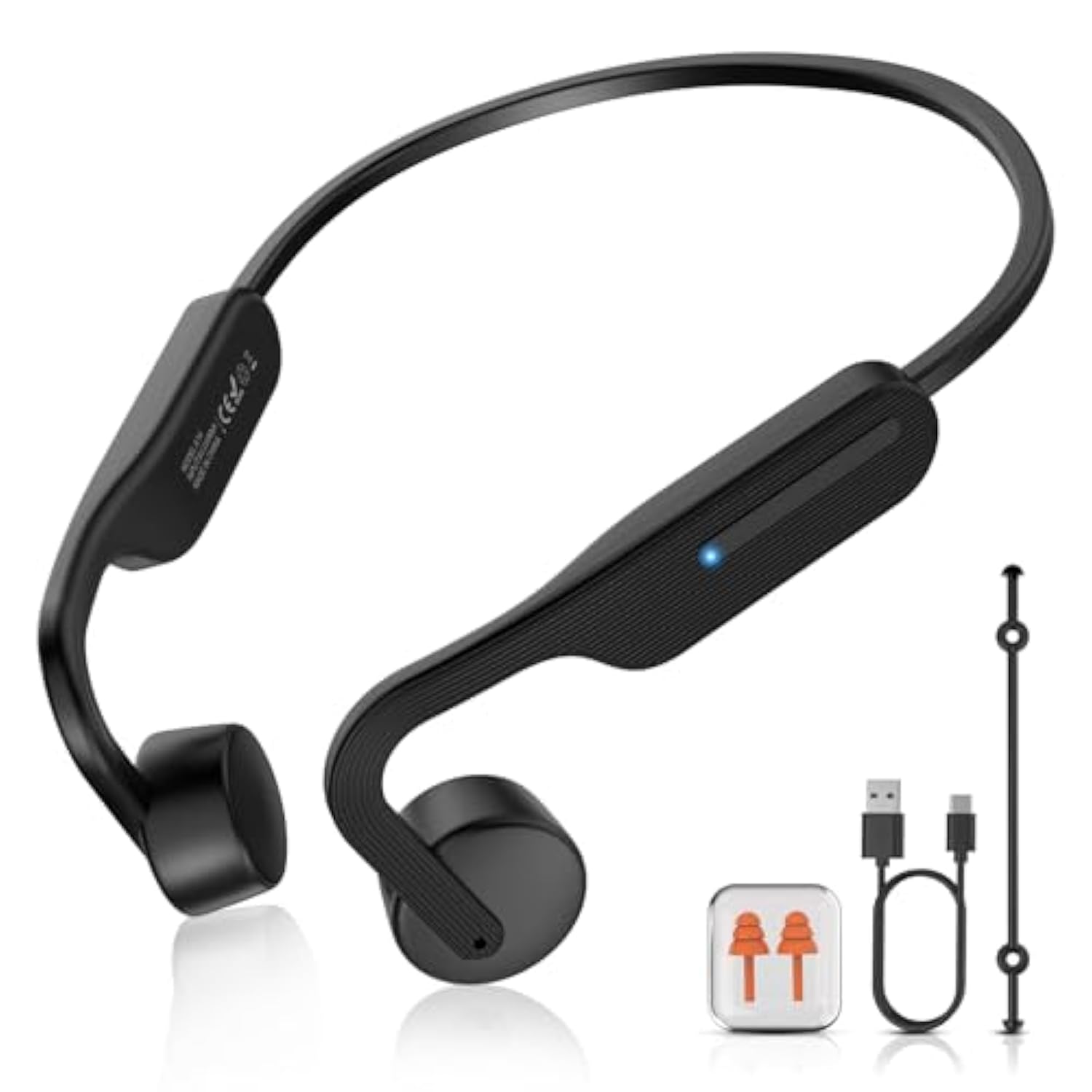 Bone Conduction Headphones Wireless Headphones Bluetooth 5.3 Open Ear Headphones 10H Playtime Sports Earphones With Mic, Ipx6 Waterproof Headset For Running,Cycling, Hiking, Driving