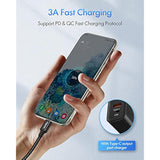 Extra Long Usb-C To Usb-C Cable - 16Ft/5M Pd 60W Fast Charge, Durable Double Braided Nylon Charging Cord 2.0 - Black