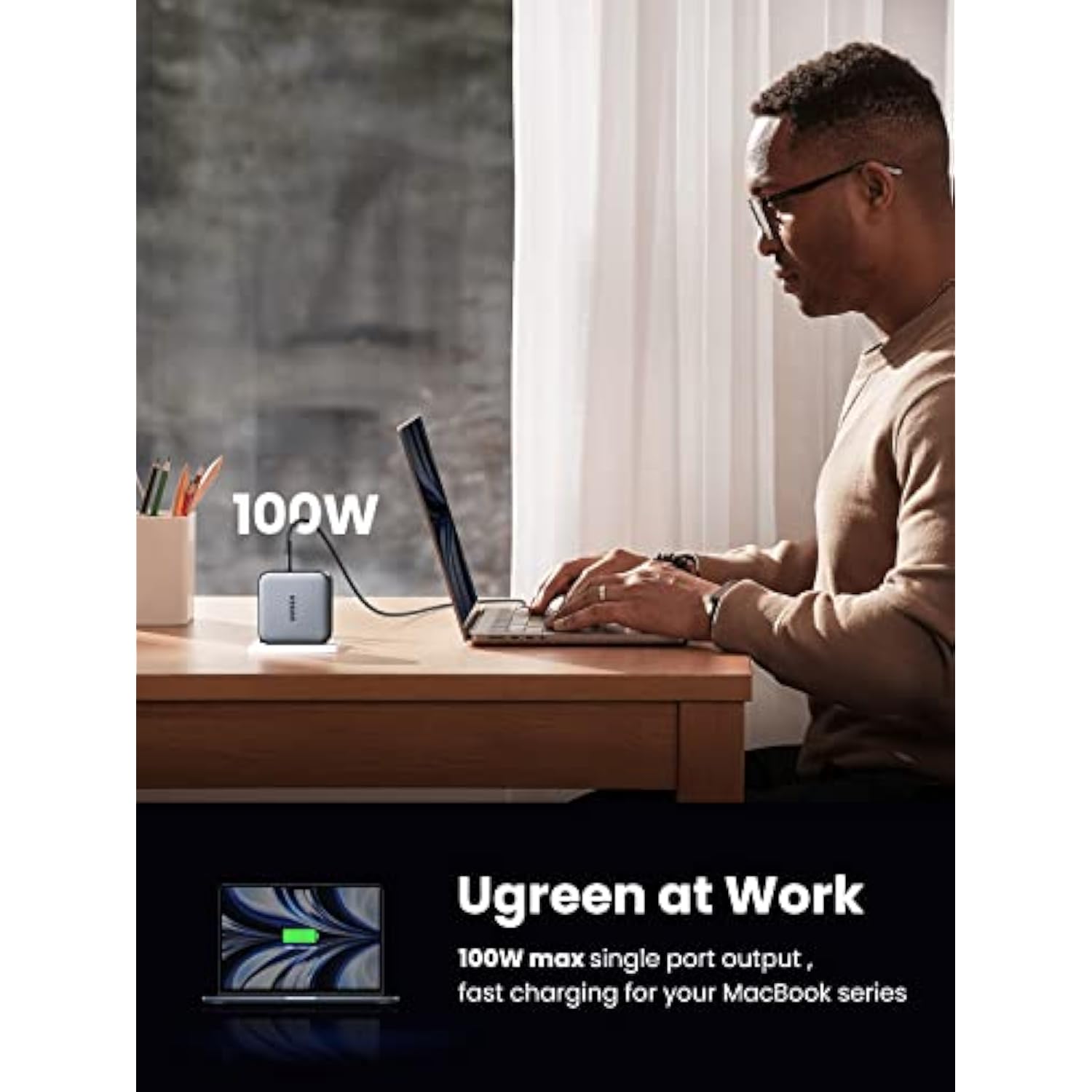 UGREEN 100W USB C Charger Bundle with 3-Pack USB C Cable 6.6FT