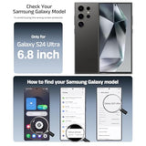 - 4 Pack For Galaxy S24 Ultra [6.8"] Screen Protector, 100% Fingerprint Unlock, 9H+ Hardness Military Grade Shatterproof Long Durable Tempered Glass Film With Flawless Fit Box, Hd Clear