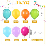 50PCS Multicolor Rainbow Balloons Arch Kit for Birthday, Wedding, Baby Shower