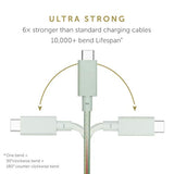 Native Union Type-C Desk Cable – USB-C to USB-C 8ft Ultra-Strong Non-Slip Charging Cable with Anchor Weight Compatible with iPhone Air, 17, MacBooks, Surface Go 4, iPad Pro & Air (Sage)