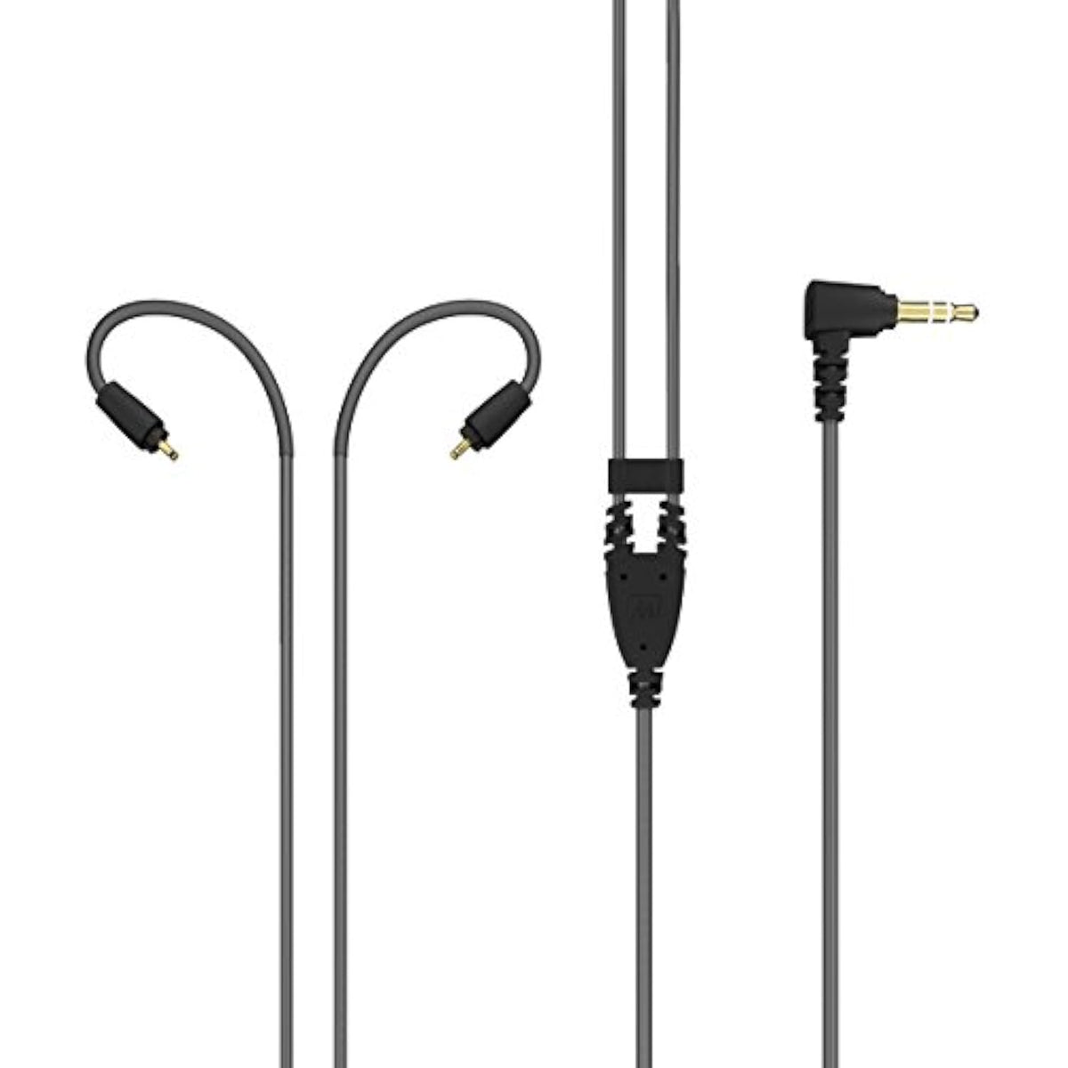 MEE audio MX PRO Series and M6 PRO Replacement Stereo Audio Cable (Black), 51 in