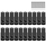 8Gb Usb Flash Drive Bulk Thumb Drives 20 Pack With Lanyards Usb 2.0 8Gb Memory Sticks Zip Drive Pen Drive For Storage And Backup Black 20Pcs
