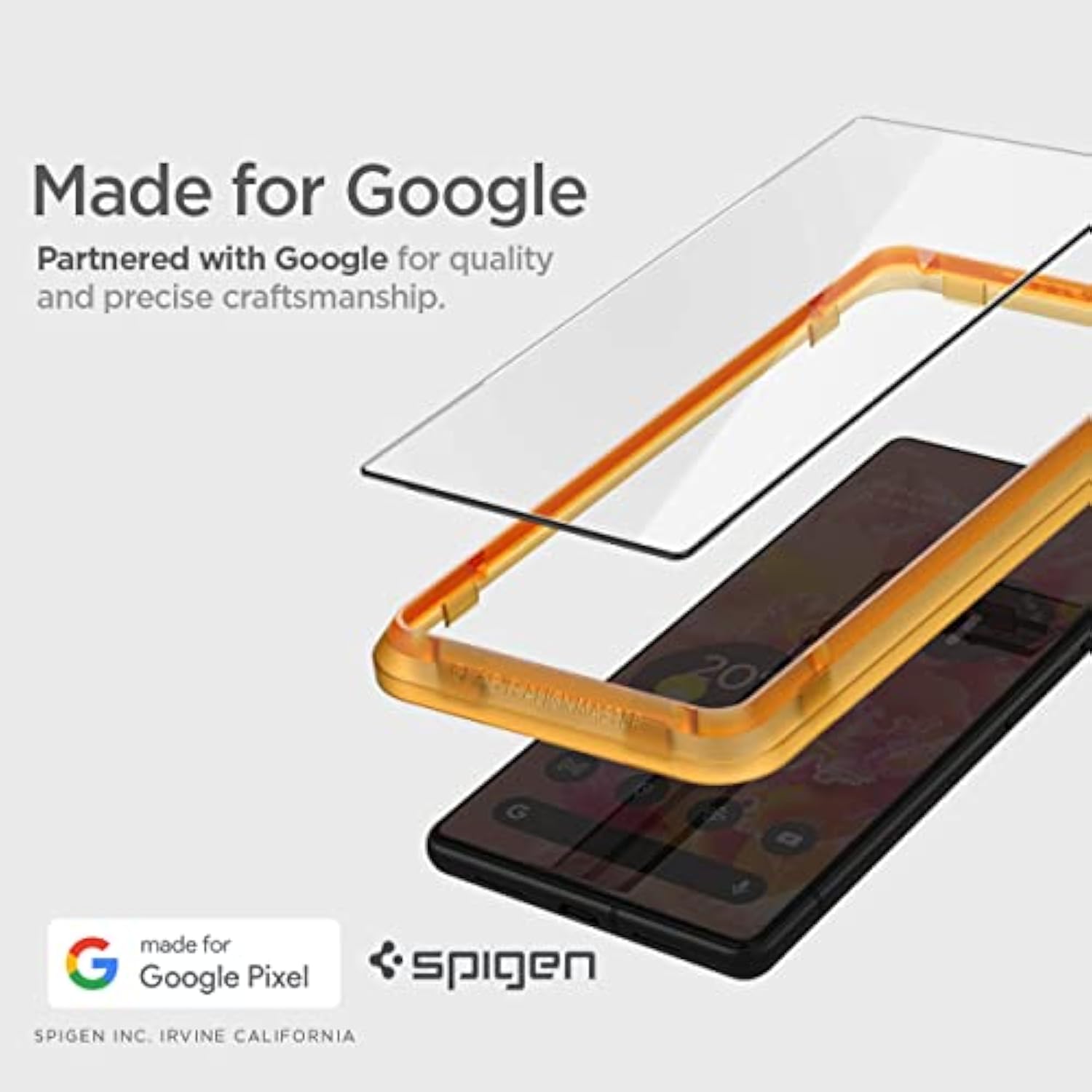 Spigen Tempered Glass Screen Protector [GlasTR AlignMaster] designed for Pixel 7 [Case Friendly] - 2 Pack
