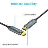 Fiber Optic Hdmi Cable 50Ft, 4K Fiber Hdmi To Hdmi Cable 4K/60Hz (4:4:4 Hdr10