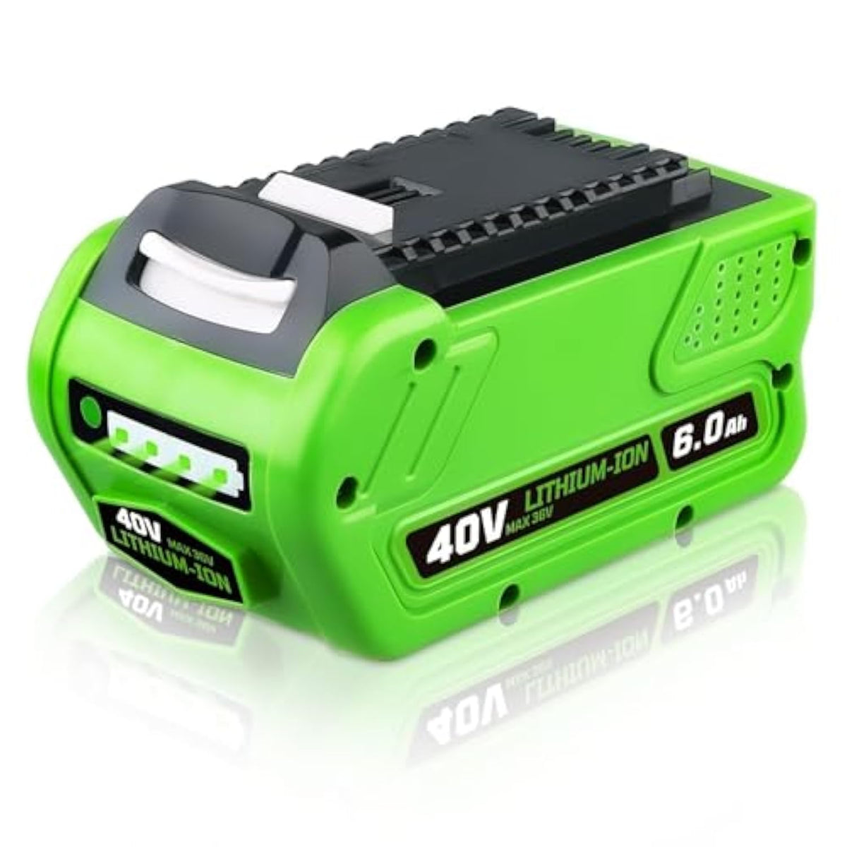 1 Pack 6000Mah Capacity 40V Replacement For Greenworks Battery Compatible With Greenworks 40 Volt Lithium Battery 29472 29462 G-Max Power Tools 29252 20202 22262 25312 25322