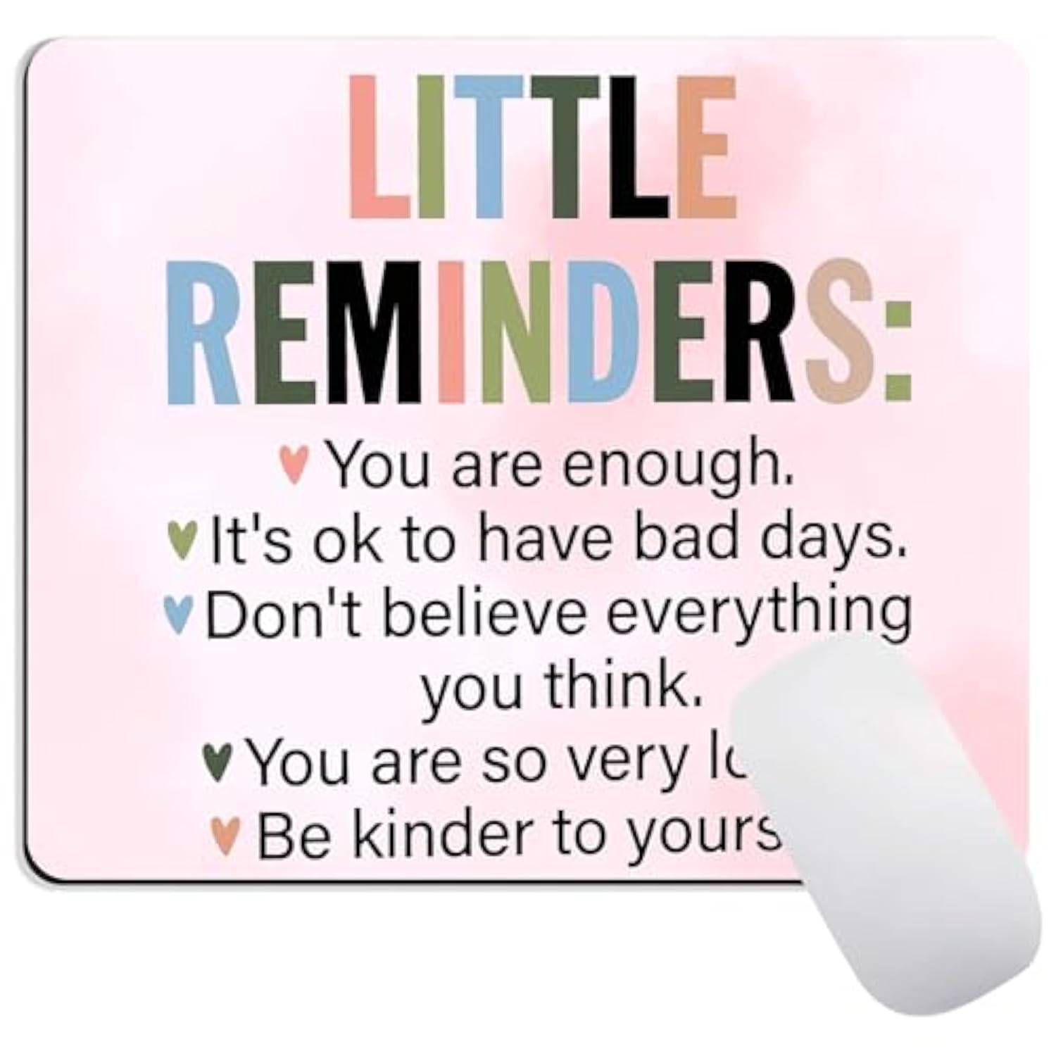 Inspirational Gift Mouse Pad,Square Waterproof Non-Slip Rubber Base Mousepads Office Laptop,Non-Slip Rubber Base Mousepads Office Laptop With Inspirational Design