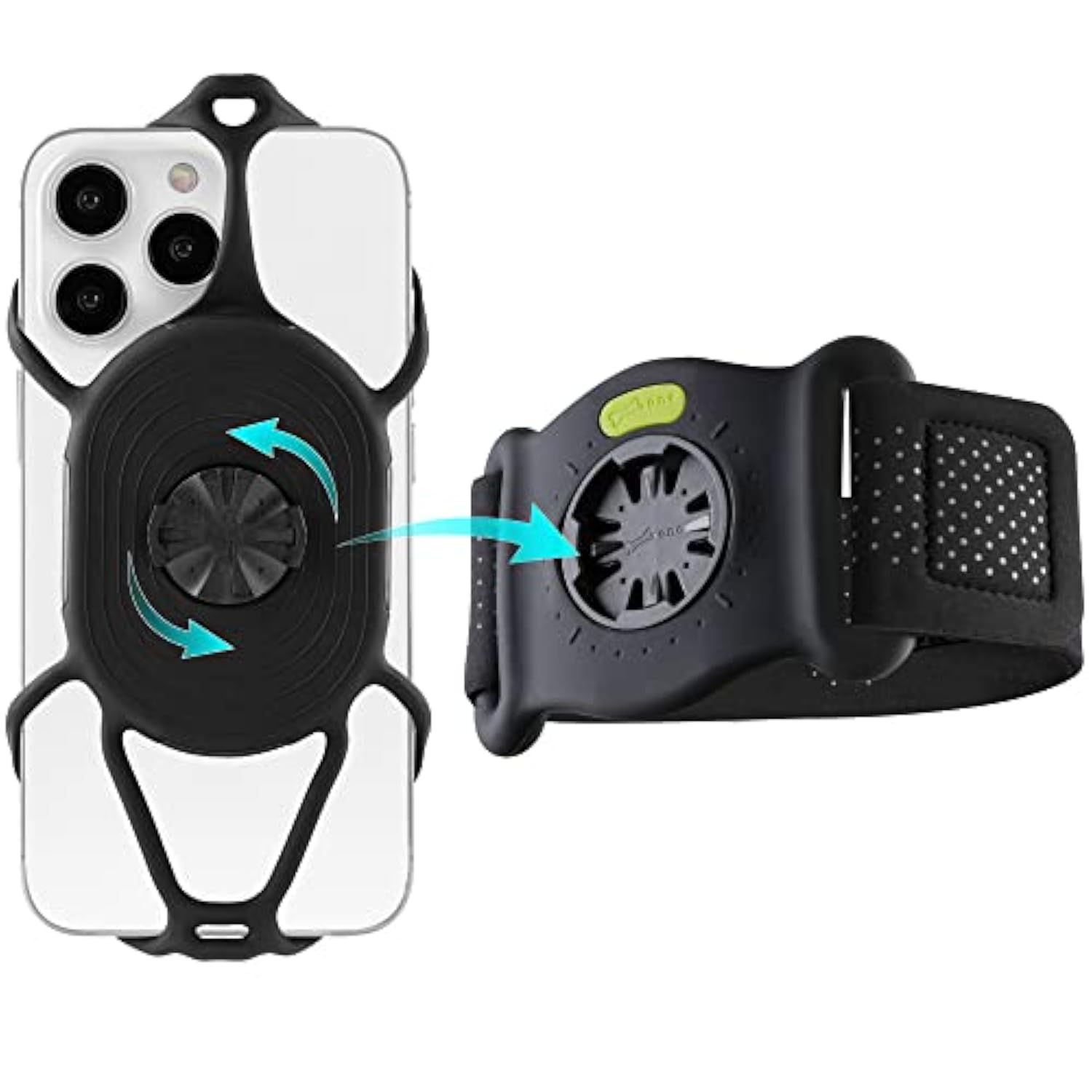 ?? Run Tie Connect Kit Gen 2, 360° Convertable 2 In 1 Detachable Cell Phone Armband For Jogging Cycling, Universal Sports Armband For Smartphone 4.7-7.2 Inch