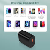 25W Usb C Fast Charging Block Type C Wall Plug Charging Brick For Samsung Galaxy S25 Ultra/S24 Fe/S24/S24 Ultra/S24 Plus/S23 Fe/S22/S21 Fe/Watch 7 6/A35/A15/A25/A14/A13/A03S,Iphone 16,Google Pixel 8A