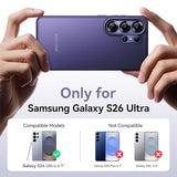 Violet for  Galaxy S26 Ultra Case 6.9" [Camera Guard] [16FT Military-Grade Protection] [Anti-Fingerprint] Slim Matte Translucent Shockproof