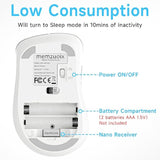 2.4G Wireless Mouse, 1200 Dpi Computer Wireless Mouse With Usb Receiver, Porta