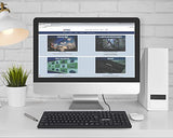 Wired Computer Keyboard Basic Black Keyboard - With 4.5Ft Usb-A Cable, 104-Keys, Foldable Stands - Compatible For Windows, Pc, Laptop - 3 Yr Mfg 179324
