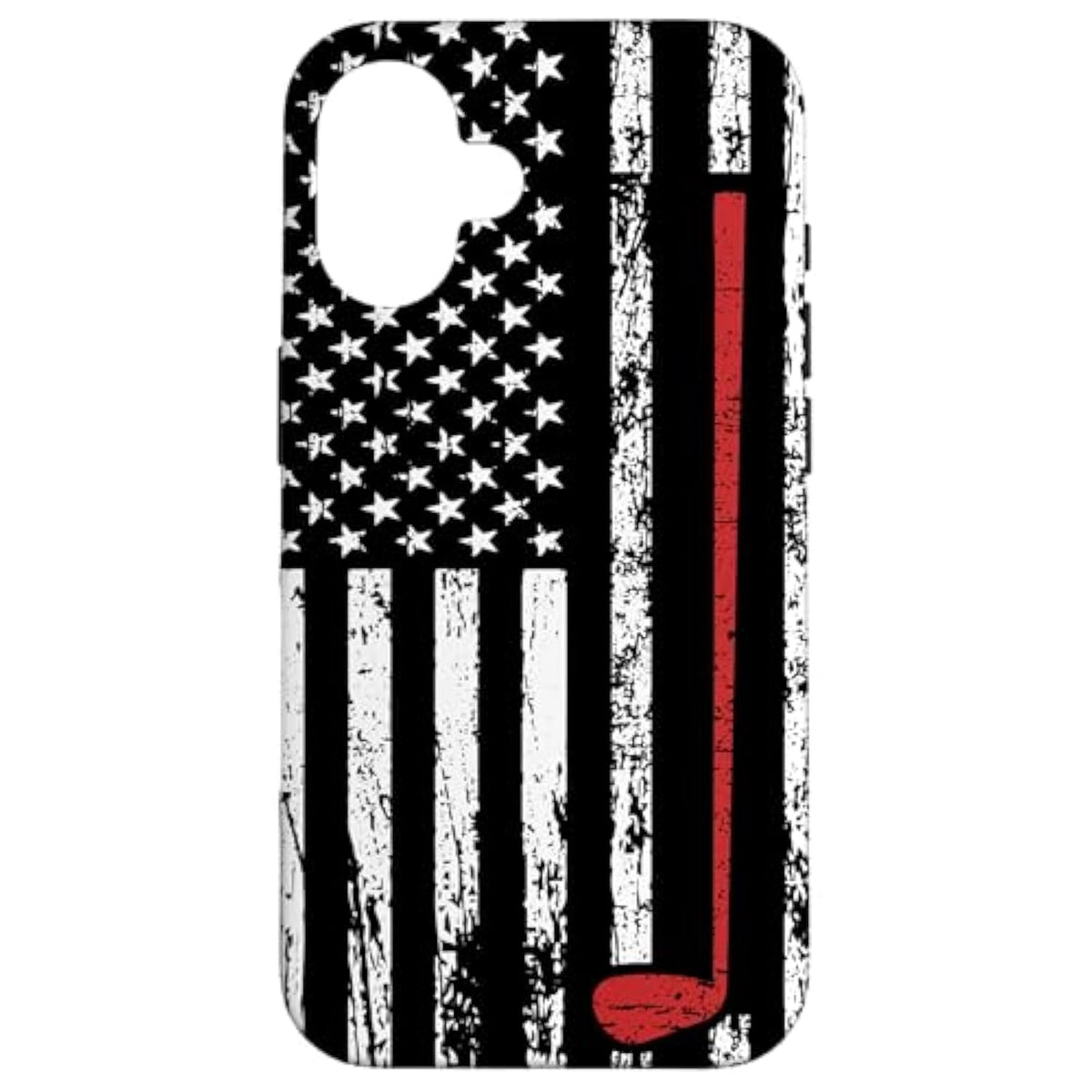 Iphone 16 American Flag Golfing Golf Clubs Usa Flag For Golf Lovers Case
