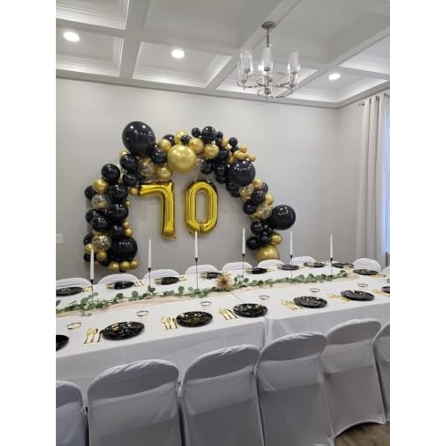 Gold Number Balloon 40 Inch, 0 Number Balloons, 10 20 30 40 50 Numbers Balloon Birthday Decorations, Gold Party Supplies For Women Men