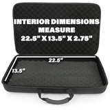 CASEMATIX Portable Monitor Case for 15.6" to 24" Gaming Monitors or Laptops, Hard Shell EVA Screen Cover with Padded Foam, Fits Accessories for 15.6 to 17.3 Inch Screens (Black)