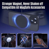 Designed For Iphone 15 Case, Compatible With Magsafe, With Privacy Screen Protectors X2, [Camera Protection] [15Ft Military Drop Protection] Shockproof Phone Case, 6.1", Black