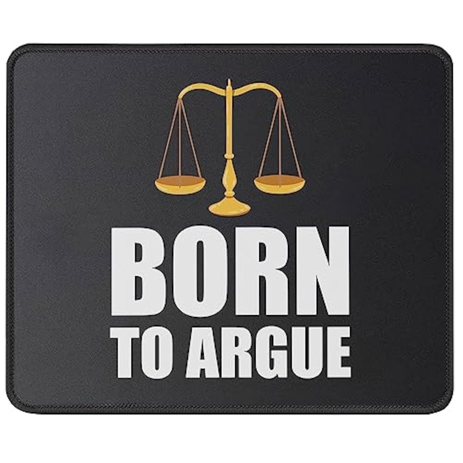 Born To Argue Lawyer Mousepad - Lawyer Gifts Appreciation Funny Sarcastic Mouse Mat - Attorney Mouse Pad 9.5 X 7.8 Inch