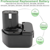 3500Mah 12V Ni-Mh Battery Compatible With Hitachi Eb1214S Eb1212S Eb1214L Eb1220Bl Eb1220Hs Eb1222Hl Eb1226Hl Eb1230Hl Bcc1212 Eb1230R Eb1230X Eb1233X