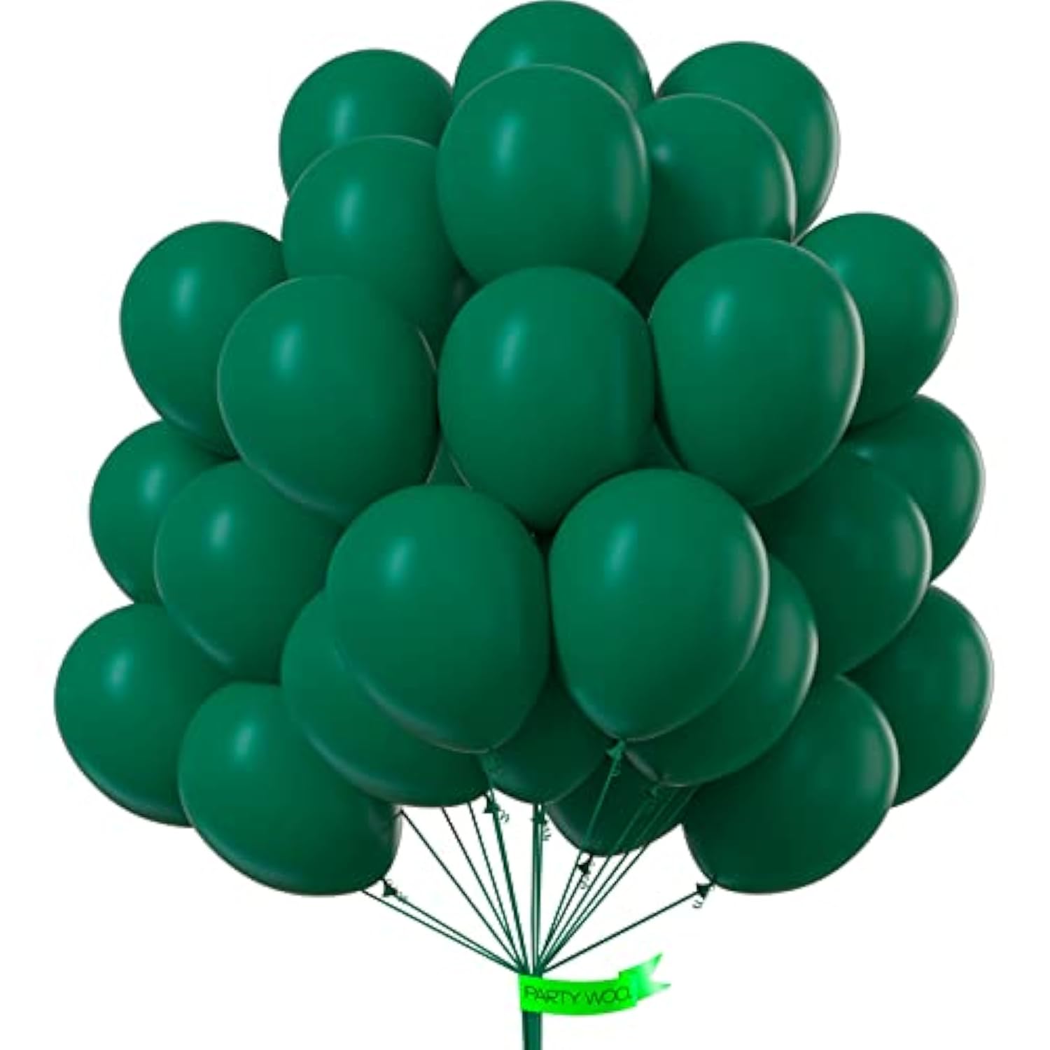Forest Green Balloons, 50 Pcs 12 Inch Boho Green Balloons, Dark Green