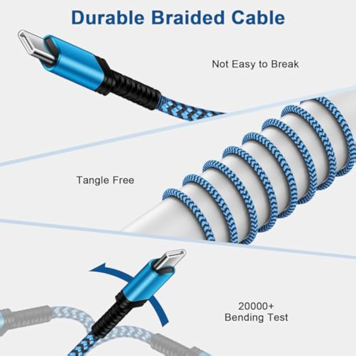 Motorola G Charger Fast Charging Cord 4-Pack 1.5/3/6/10Ft Long Android Charger Usb To Usb C Phone Charging Cord For Moto G Stylus 5G,G Power,G Play,Edge 2024,Razr 50 Ultra,Edge 50 Ultra,One 5G Uw Ace